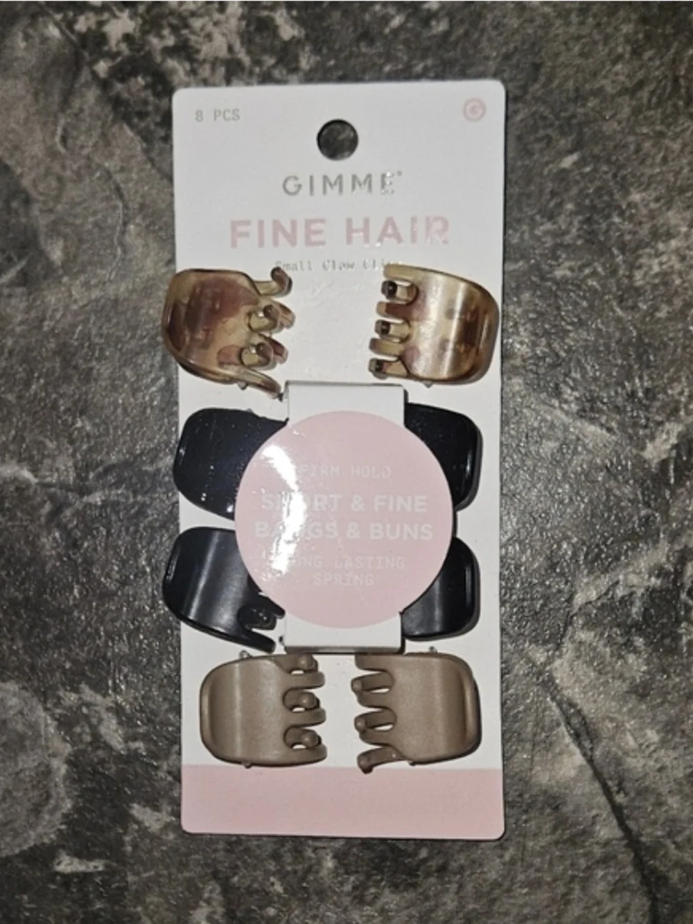8pcs Gimme Fine Hair - Small Claw Clips Set BNIB